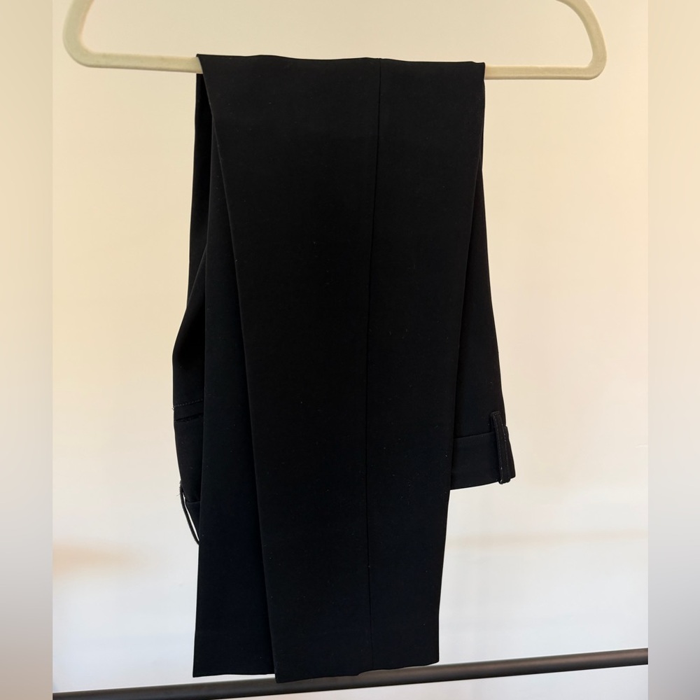 Vince Black Flat Front Polyester Slacks size 0